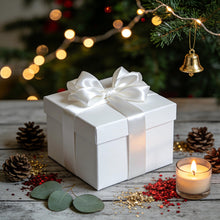 Load image into Gallery viewer, White Satin Ribbon 1 Inch x 4 Rolls White Wide Satin Fabric Ribbon for Gift Packaging, Christmas, Wedding, Flower Bouquet, Holiday Party, Invitation