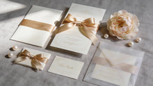 Load image into Gallery viewer, Gold Satin Ribbon 1 Inch x 4 Rolls Gold Wide Satin Fabric Ribbon for Gift Packaging, Christmas, Wedding, Flower Bouquet, Holiday Party, Invitation