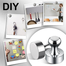 Load image into Gallery viewer, Metallic Magnets, Refrigerator Magnets, 40 Pack Silver Magnetic Push Pins, Strong Fridge Magnets, Multi-use Whiteboard Magnets Perfect for Kitchen Office Classroom