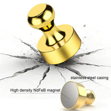 Load image into Gallery viewer, Metallic Magnets, Refrigerator Magnets, 60 Pack Gold Magnetic Push Pins, Strong Fridge Magnets, Multi-use Whiteboard Magnets Perfect for Kitchen Office Classroom