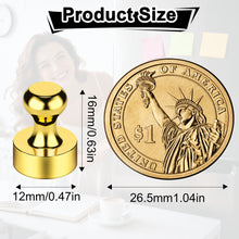 Load image into Gallery viewer, Metallic Magnets, Refrigerator Magnets, 60 Pack Gold Magnetic Push Pins, Strong Fridge Magnets, Multi-use Whiteboard Magnets Perfect for Kitchen Office Classroom
