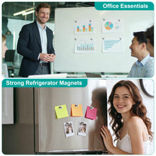 Load image into Gallery viewer, Metallic Magnets, Refrigerator Magnets, 20 Pack Silver Magnetic Push Pins, Strong Fridge Magnets, Multi-use Whiteboard Magnets Perfect for Kitchen Office Classroom
